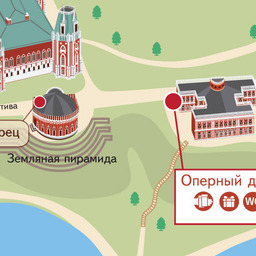 Карта-схема: Москва, Царицыно