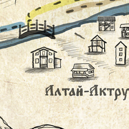 Карта-схема: Актру, Республика Алтай