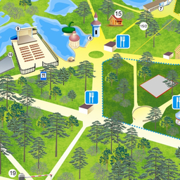 Карта-схема: Челябинск, Челябинская область, парк Гагарина