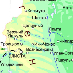 Карта-схема: Республика Калмыкия