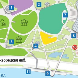 Карта-схема: Зарядье, Москва